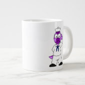 Een Pachycephalosaurus dinosaurus zeeman. Grote Koffiekop (Voorkant rechts)