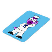 Een Pachycephalosaurus dinosaurus zeeman. Magneet (Linkerzijde)