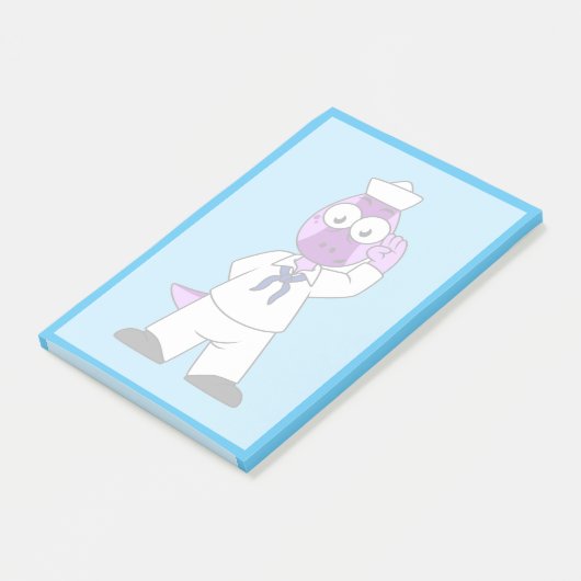 Een Pachycephalosaurus dinosaurus zeeman. Post-it® Notes (Schuin)