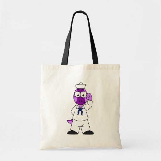 Een Pachycephalosaurus dinosaurus zeeman. Tote Bag (Voorkant)