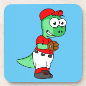 Een Pachycephalosaurus honkbalwerper. Bier Onderzetter (Voorkant)