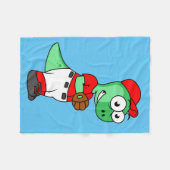 Een Pachycephalosaurus honkbalwerper. Fleece Deken (Voorkant (Horizontaal))