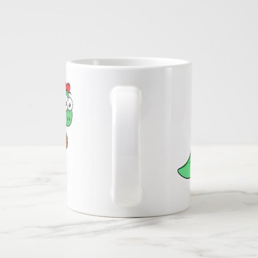 Een Pachycephalosaurus honkbalwerper. Grote Koffiekop (Achterkant)