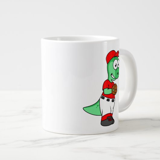 Een Pachycephalosaurus honkbalwerper. Grote Koffiekop (Voorkant rechts)