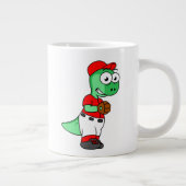 Een Pachycephalosaurus honkbalwerper. Grote Koffiekop (Rechts)