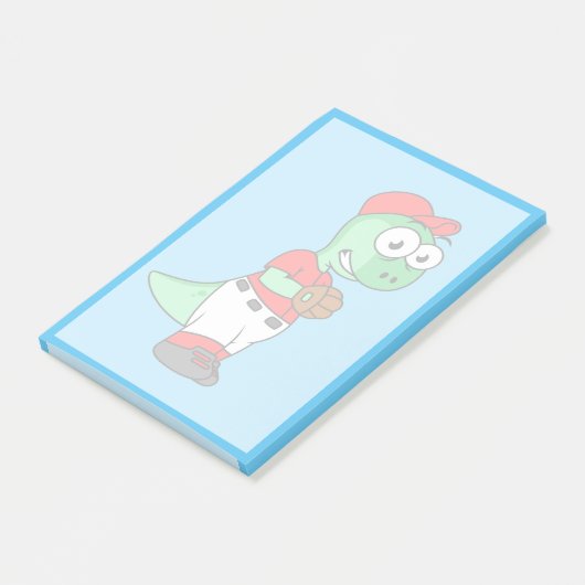 Een Pachycephalosaurus honkbalwerper. Post-it® Notes (Schuin)