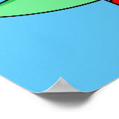 Een Pachycephalosaurus honkbalwerper. Poster (Hoek)