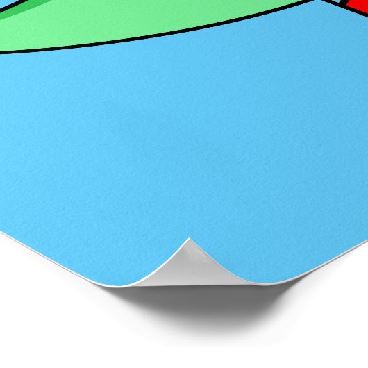 Een Pachycephalosaurus honkbalwerper. Poster (Hoek)