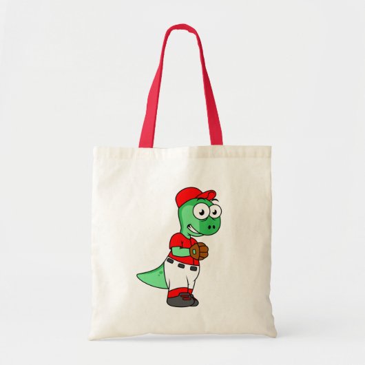 Een Pachycephalosaurus honkbalwerper. Tote Bag (Voorkant)