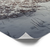 Een pad door het betoverde winterbos poster (Hoek)