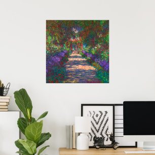 Een pad in Monet's Garden door After Claude Monet Poster