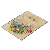 Een pad onder het Notitieboek van de bloemen (Linkerzijde)