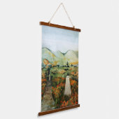 Een pad vraagt om alleen te lopen hangend wandkleed (Gebogen)