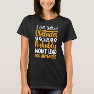 Een pad zonder belemmeringen zal waarschijnlijk ni t-shirt