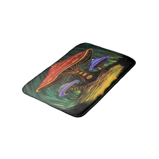 Een paddenstoelwereld badmat (Gekanteld)