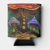 Een paddenstoelwereld blikjeskoeler (Voorkant)