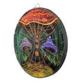 Een paddenstoelwereld dartbord (Voorkant Rechts)