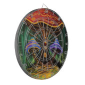 Een paddenstoelwereld dartbord (Voorkant Links)