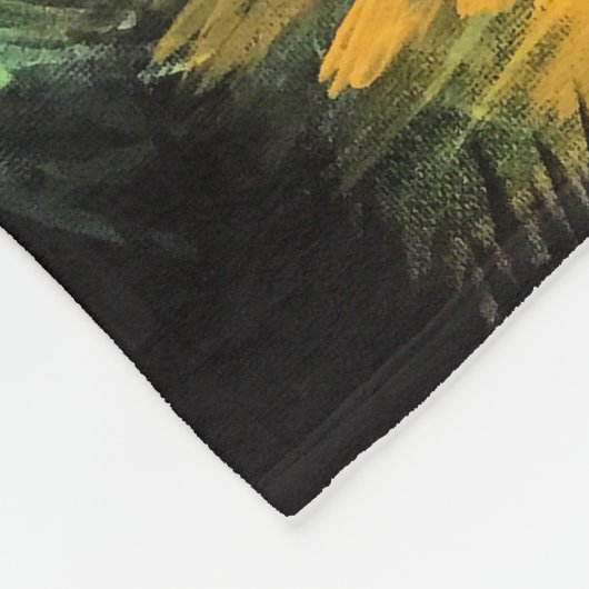 Een paddenstoelwereld fleece deken (Hoek)