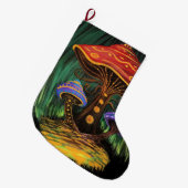 Een paddenstoelwereld grote kerstsok (Voorkant (Hangend))