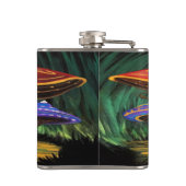 Een paddenstoelwereld heupfles (Achterkant)