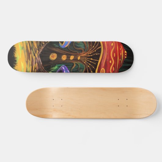 Een paddenstoelwereld persoonlijk skateboard (Horizontaal)