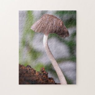 Een paddestoel legpuzzel