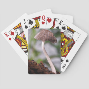 Een paddestoel pokerkaarten