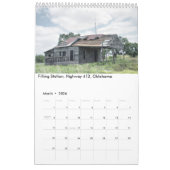 Één pagina 12 maandkalender, oude & verlaten dinge kalender (Mar 2026)