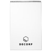 Eén pagina middelgrote agenda, rood kalender (Hoes)