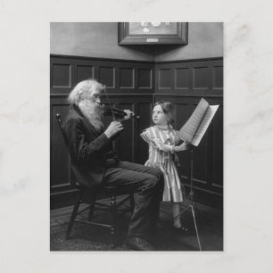 Een pagina-turner, begin jaren 1900 briefkaart