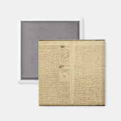 Een pagina van de Codex Leicester, 1508-12 Magneet (Voorkant / Achterkant)
