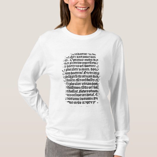 Een pagina van de "Grammaire Latine" T-shirt (Voorkant)