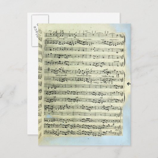 Een pagina van één van de enige twee exemplaren briefkaart (Voorkant / Achterkant)