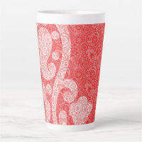 Een  paisley-ontwerp met rijk rood en bl