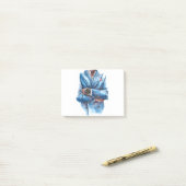 Een pak en een horloge post-it® notes (Op bureau)