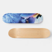 Een pak wolven op een donkere nacht persoonlijk skateboard (Horizontaal)