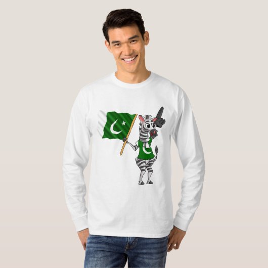 Een Pakistaanse zebra T-shirt (Voorkant volledig)