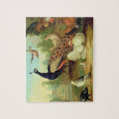 Een pakje, Doves, Kippen en een pakje in een Park Legpuzzel (Verticaal)