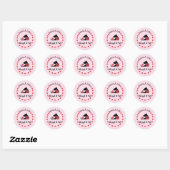 Een pakket aannemen ronde sticker (Vel)