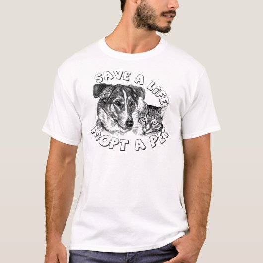 Een pakket aannemen t-shirt (Voorkant)