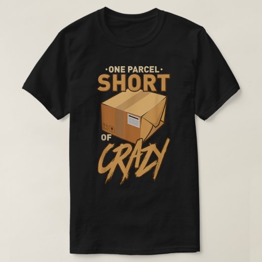 Een pakketreis met krake postpostbode t-shirt (Design voorkant)
