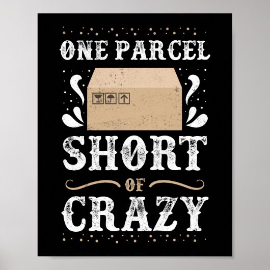 Een pakketreis met krap postpersoneel poster (Voorkant)