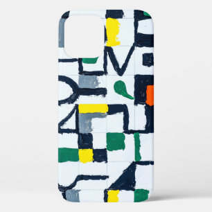 Een paletkeukenschilderij; Abstract rasterschilder Case-Mate iPhone Case
