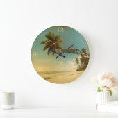 Een palmboom op de luipaard grote klok (Huis)