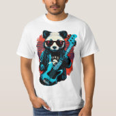 Een panda die gitaar speelt t-shirt (Voorkant)