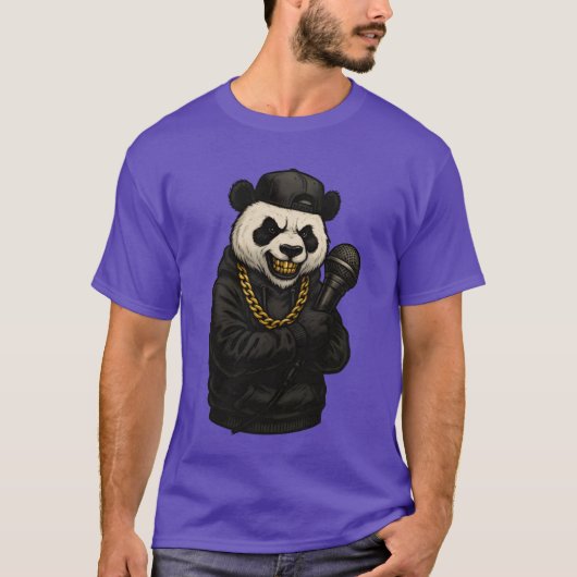 Een panda rapper meisje t-shirt (Voorkant)