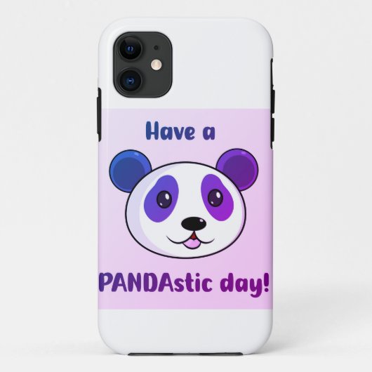 Een Pandastische Dag | Schattigee panda telefoonho Case-Mate iPhone Case (Achterkant)