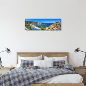 Een Panorama van Avalon op Catalina Canvas Afdruk (Insitu (Slaapkamer))