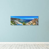 Een Panorama van Avalon op Catalina Canvas Afdruk (Insitu (Houten vloer))